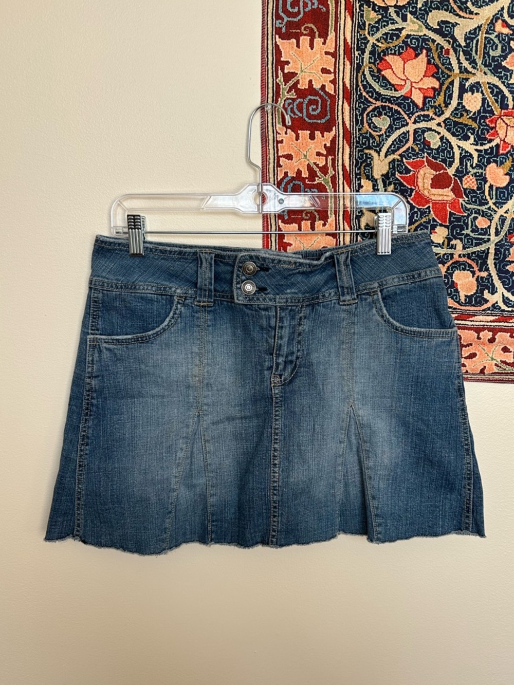 Vintage Hydraulic Denim mini skort